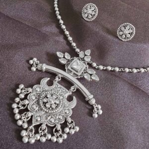 Crystal Heritage Stone Silver Pendant Set