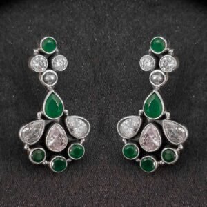 Silver Harmony Dual-Tone Earrings