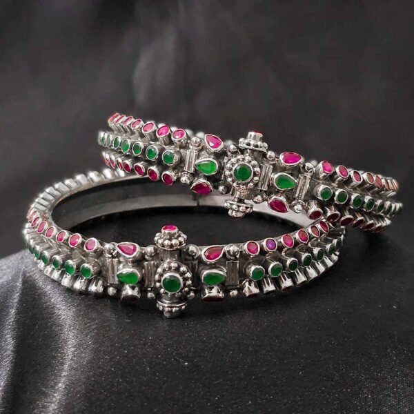 Regal Radiance Pure Silver Bangle - Image 2