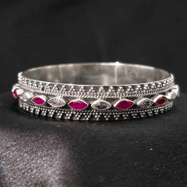 Shine Craft Pure Silver Bangle - Image 2