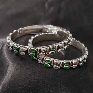 DualTone Pure Silver Bangle