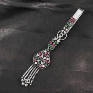 Mayuri Bloom Silver Waist Key Chain