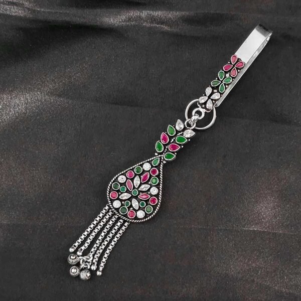 Mayuri Bloom Silver Waist Key Chain