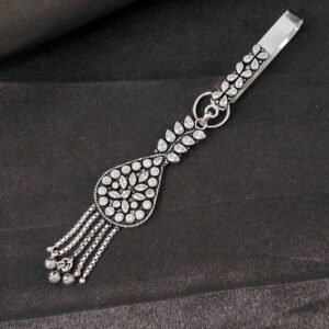 Noorleaf Silver Saree Waist Key Chain
