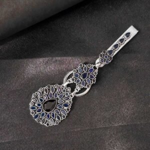 Zyra Blue Silver Waist Key Chain