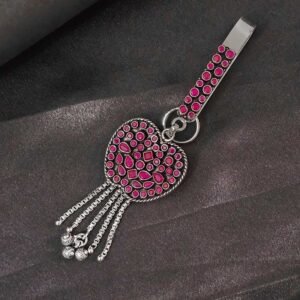 Ruby Pure 925 Silver Waist Key Chain
