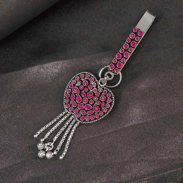Ruby Pure 925 Silver Waist Key Chain