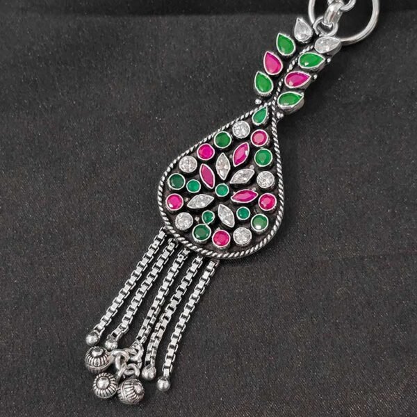 Mayuri Bloom Silver Waist Key Chain - Image 2