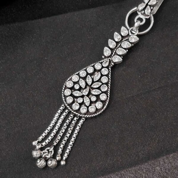 Noorleaf Silver Saree Waist Key Chain - Image 2