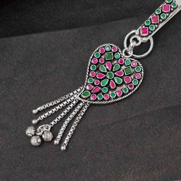 Heerja Silver Saree Waist Key Chain - Image 2