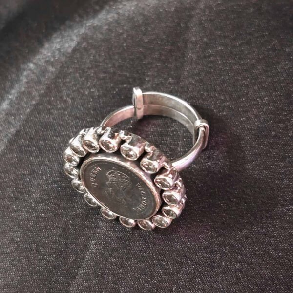Victorian Majesty Coin Silver Ring - Image 2
