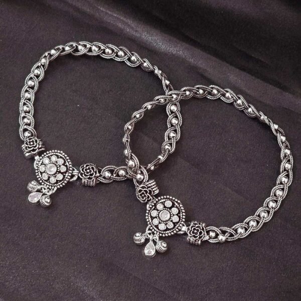 Rajvanshi 925 Silver Antique Anklet