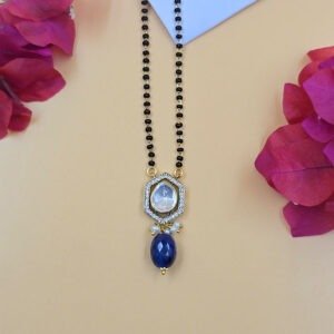 Regal Moissanite Charm Mangalsutra