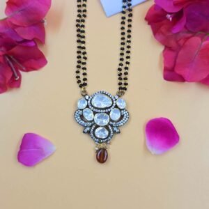 Royal Moissanite Cluster Mangalsutra