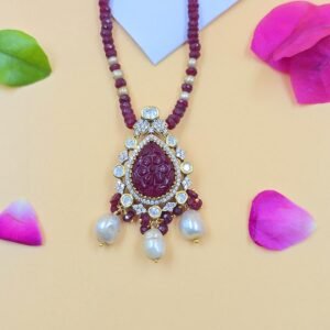 Royal Ruby Moissanite Pendant