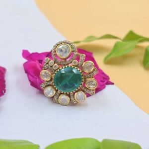 Royal Floral Moissanite Ring