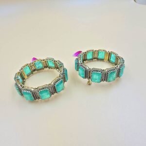 Royal Glow Moissanite Bangle Set