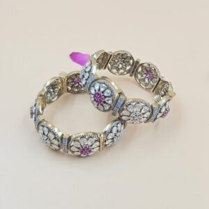 Royal Ruby Moissanite Bangle Set