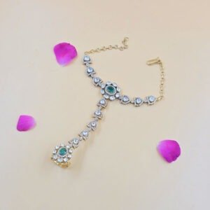 Royal Spark Moissanite Hathphool Bracelet