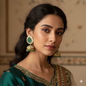 Beautiful Glow Moissanite Jhumkas